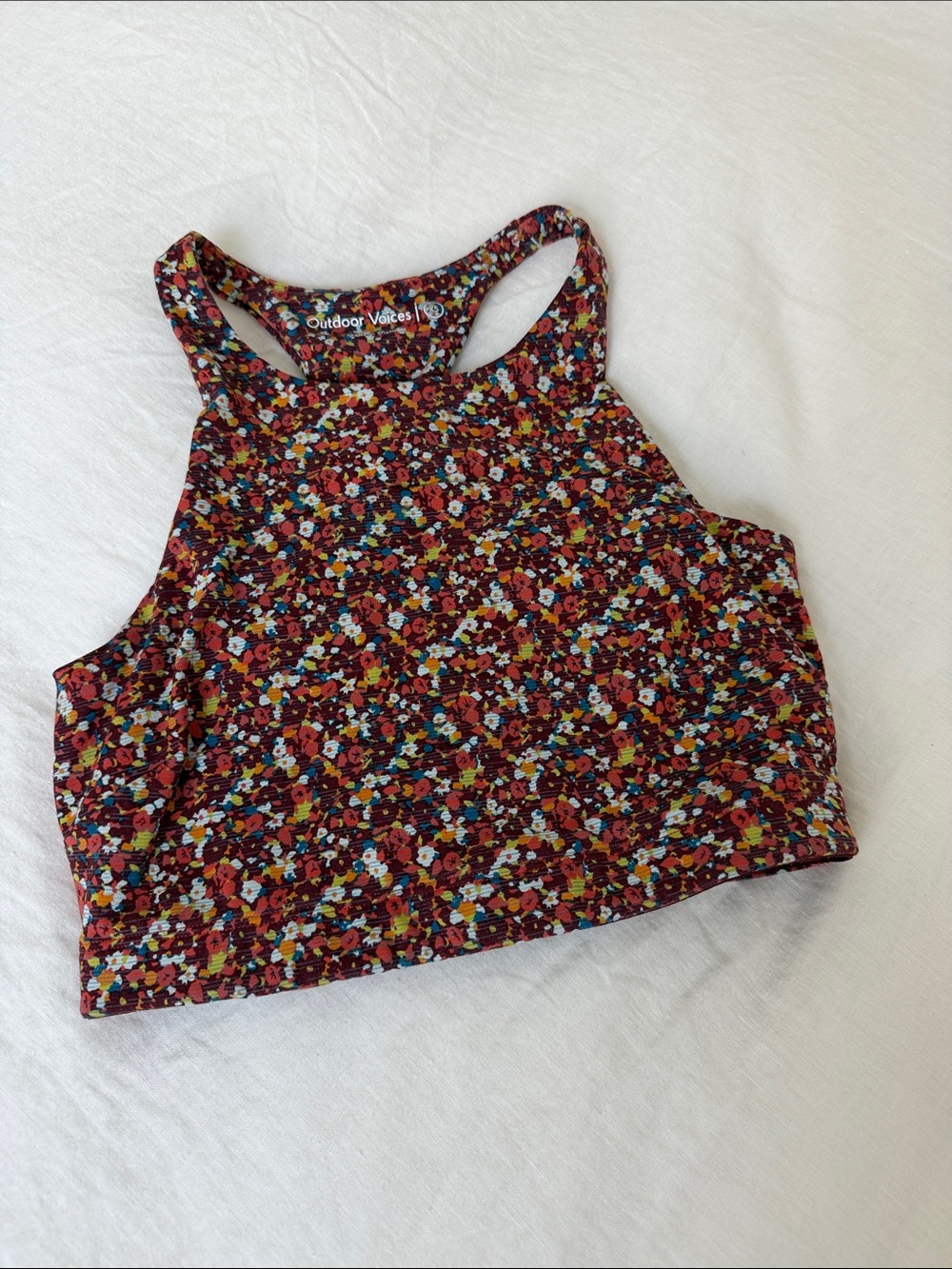 Floral Outdoor Voices Crop Bra